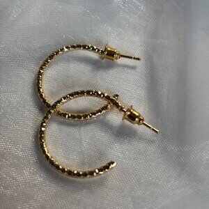 Large Textured Gold Hoop Earrings • Bold & Stylish ✨